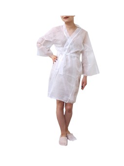 Disposable Bathrobe, white,...